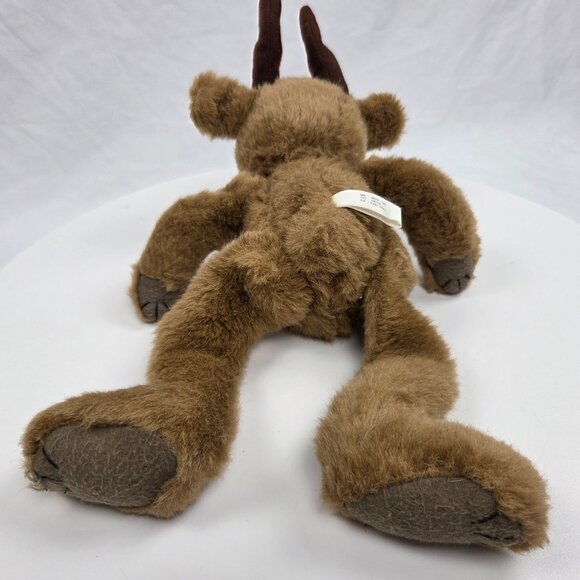 Sears 1995 Willy Wonka Plush Rudolph Red Nosed Reindeer Plush Jointed 12" - Picture 3 of 4